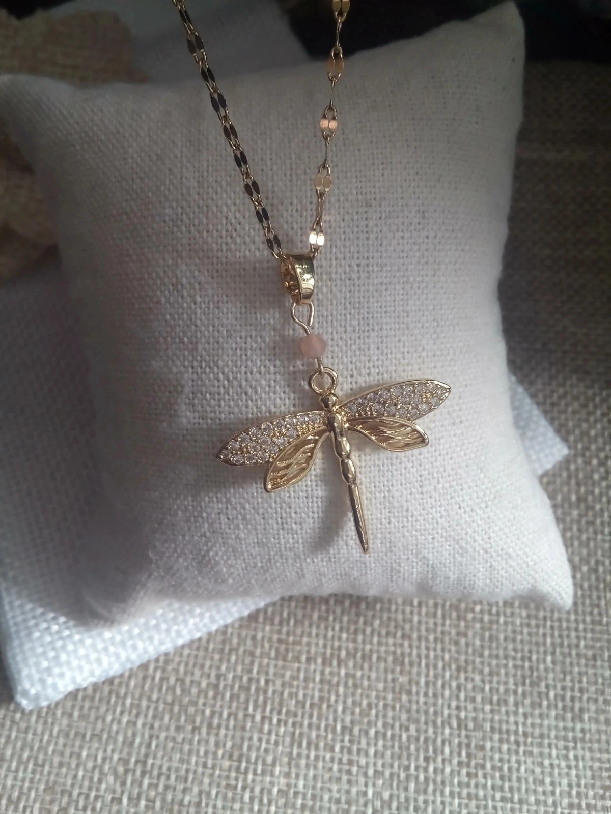 Dragonfly sunstone necklace – photo 4